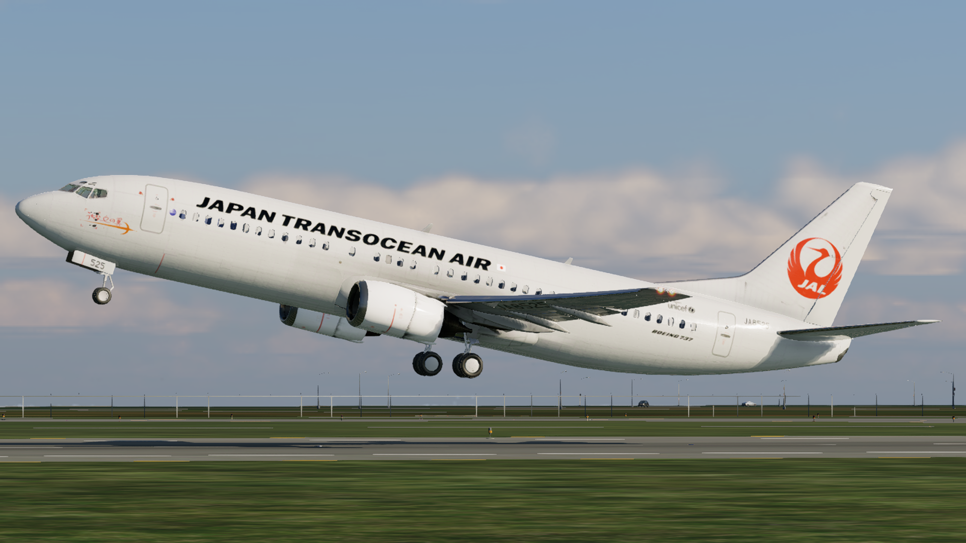 JTA Japan Transocean Air B737-400 Fleet Pack Flight Course B734