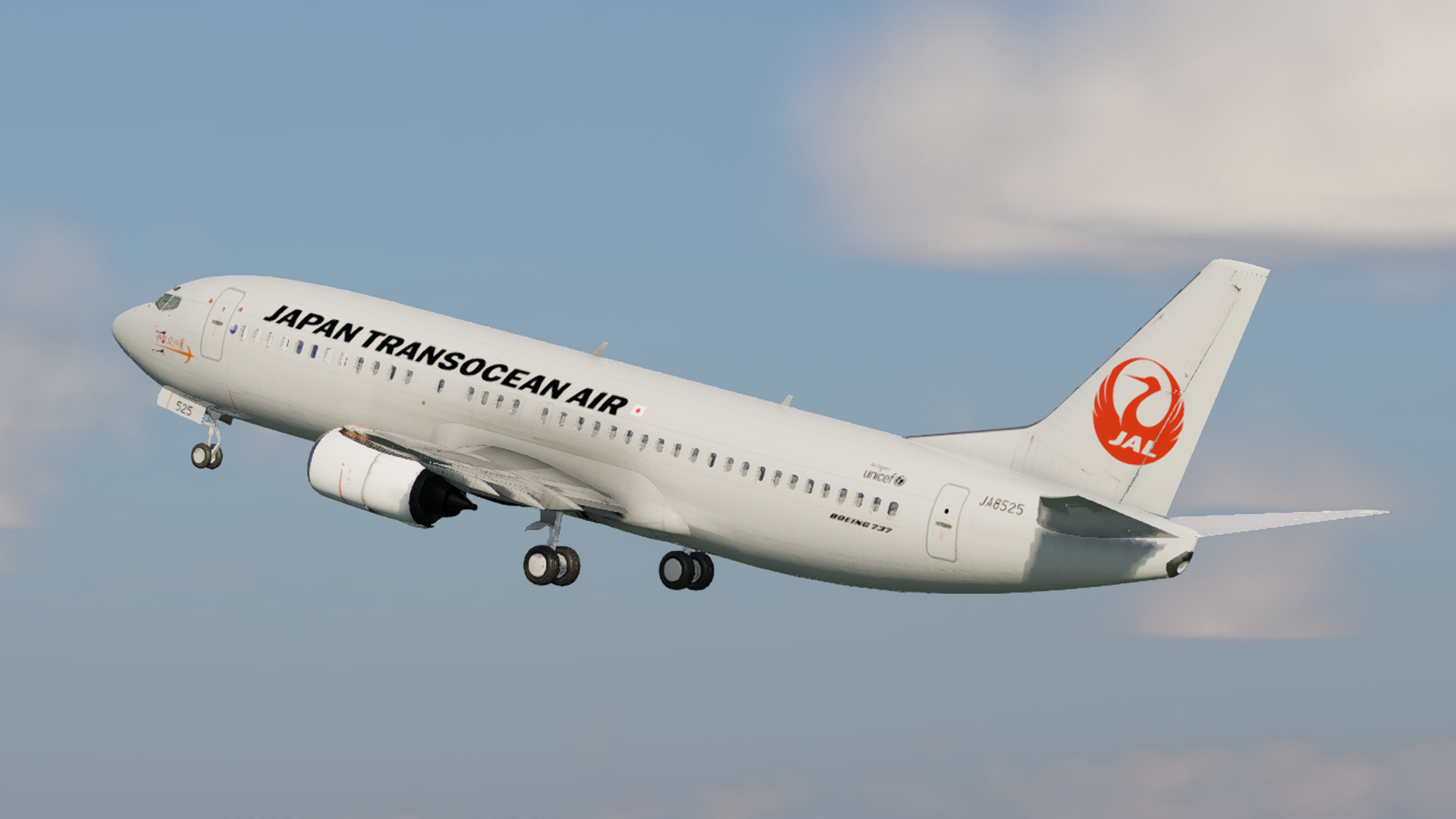 JTA Japan Transocean Air B737-400 Fleet Pack Flight Course B734