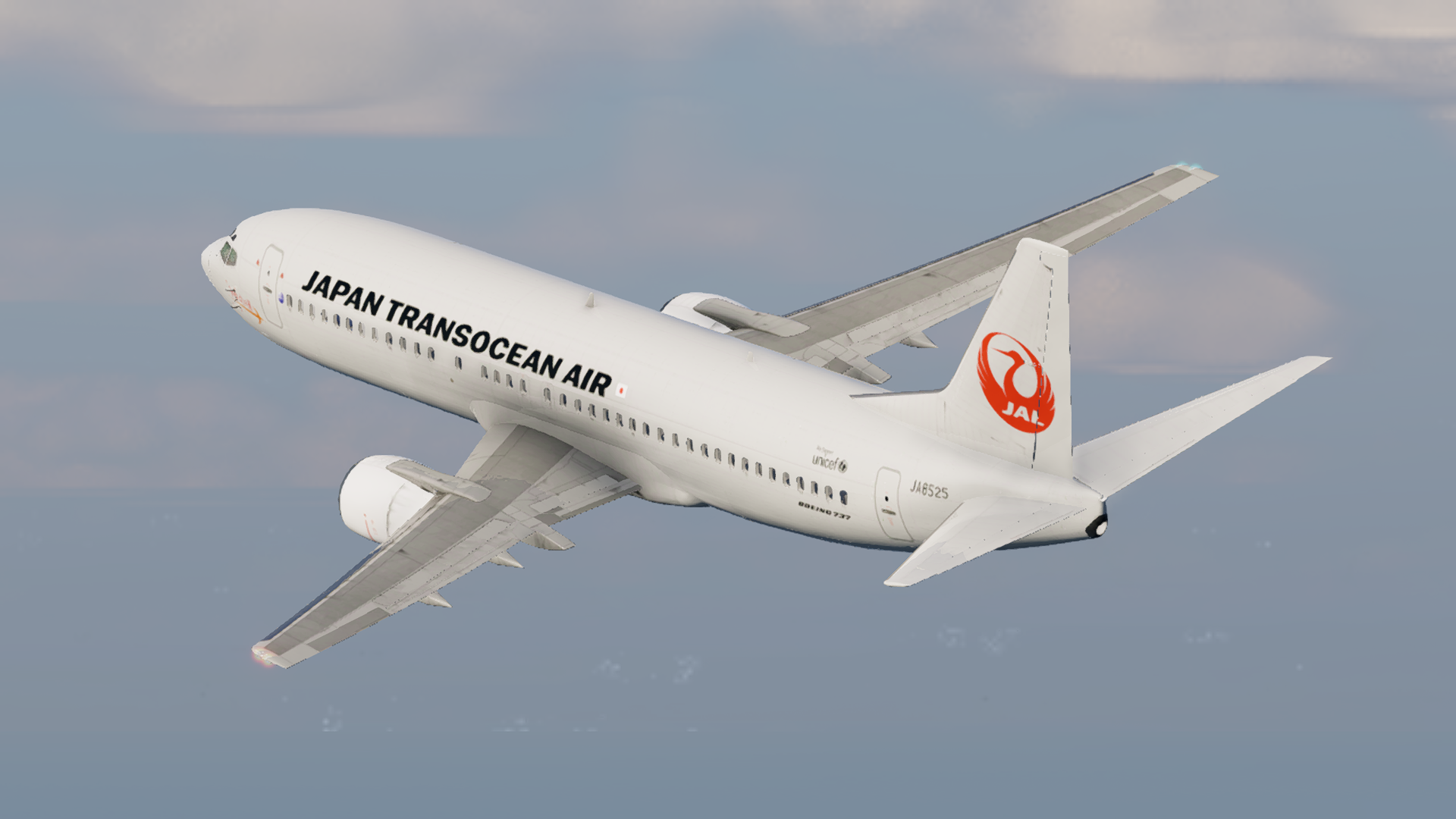 JTA Japan Transocean Air B737-400 Fleet Pack Flight Course B734