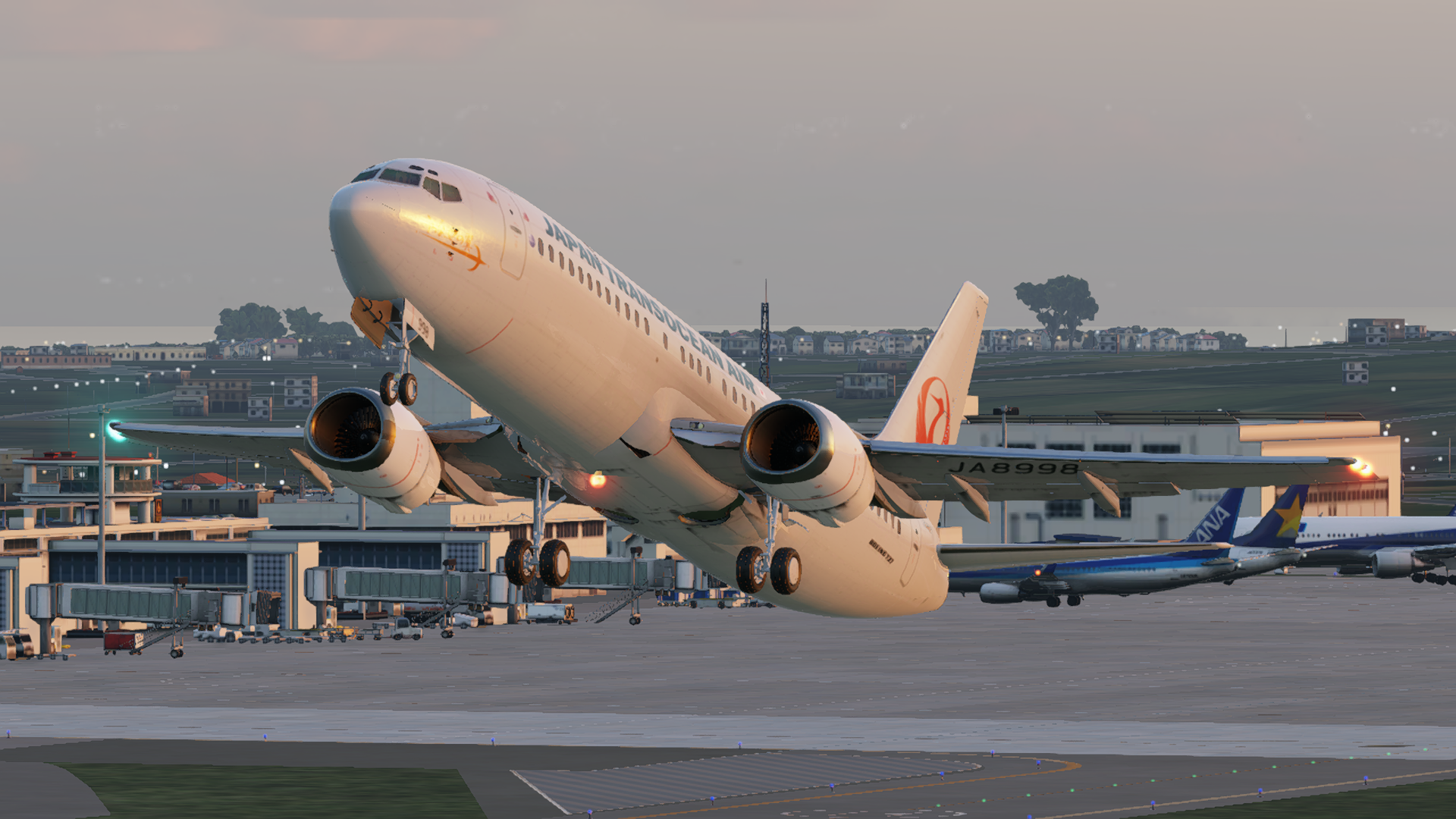 JTA Japan Transocean Air B737-400 Fleet Pack Flight Course B734