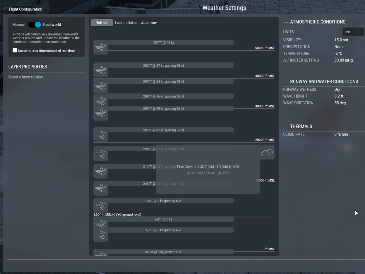 FEW040 requiring CAT II approach at CYYC - XP12 Weather - X-Plane
