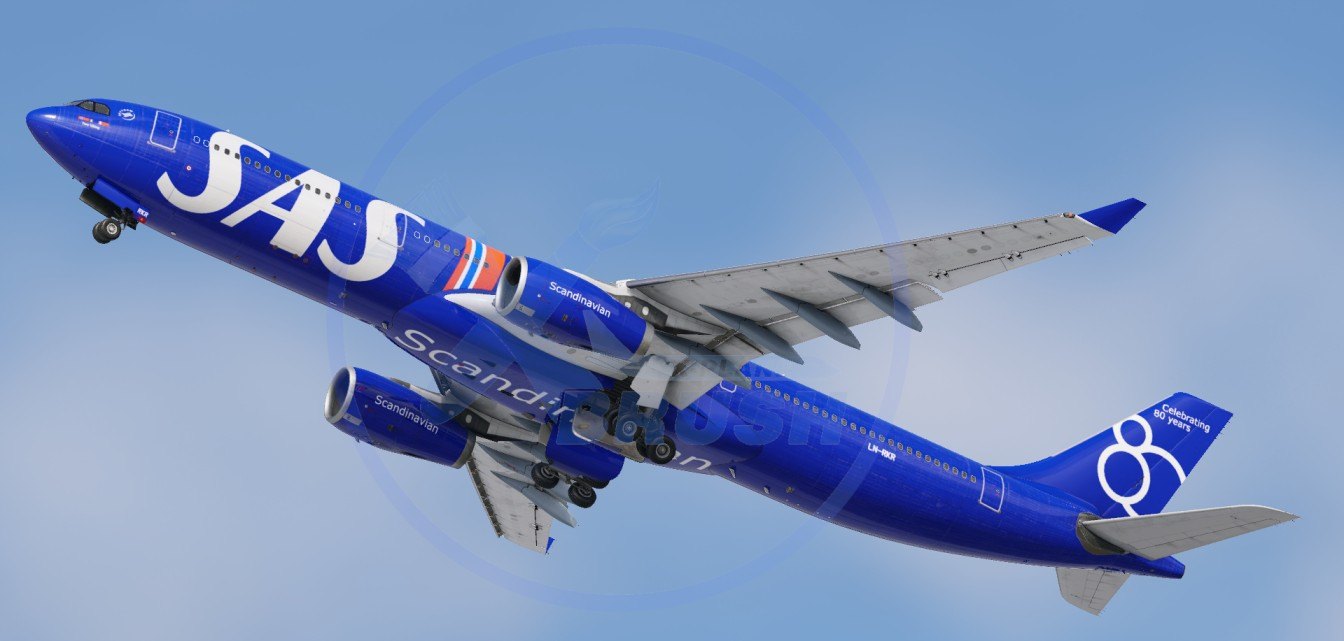Scandinavian Airlines SAS 80 year anniversary LN-RKR | Laminar
