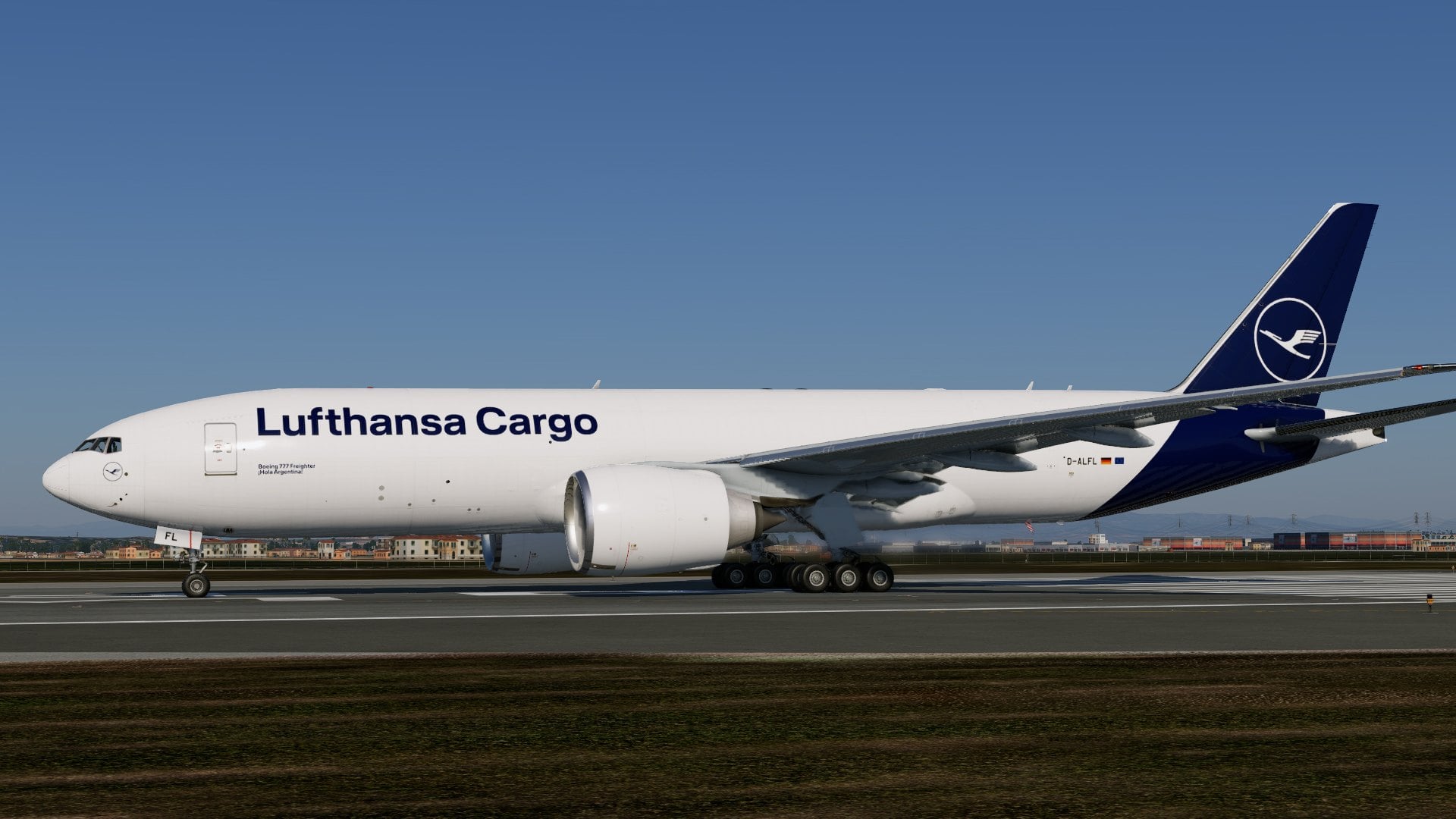 Lufthansa Cargo D-ALFL 777F - FF777V2 - FF 777 Ultimate - X-Plane
