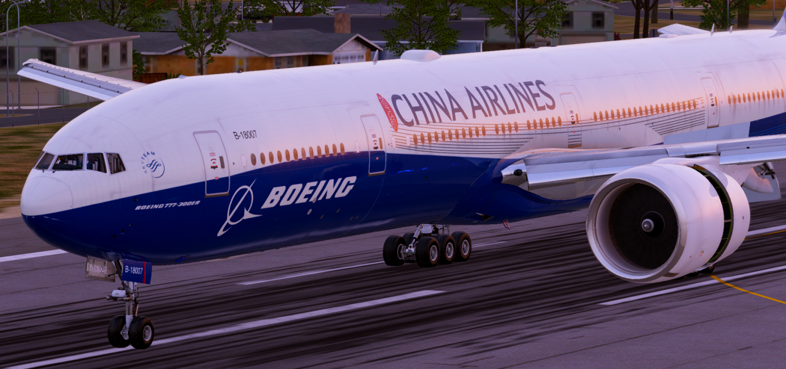 China Airlines - FlightFactor 777-300ER (B-18007) - FlightFactor