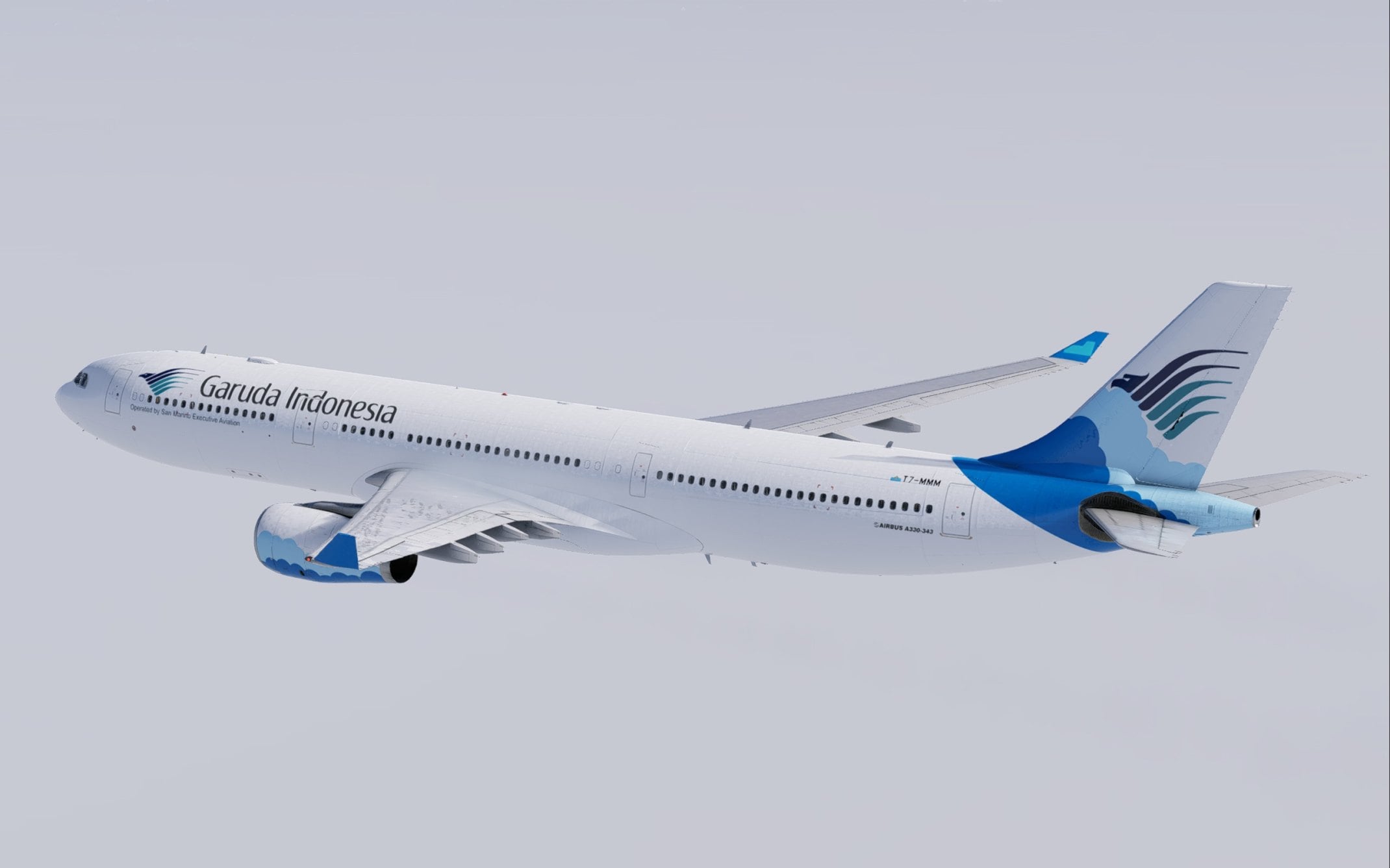 Garuda Indonesia 2026 Hajj Wet-lease Pack | Laminar A330-300 XP12