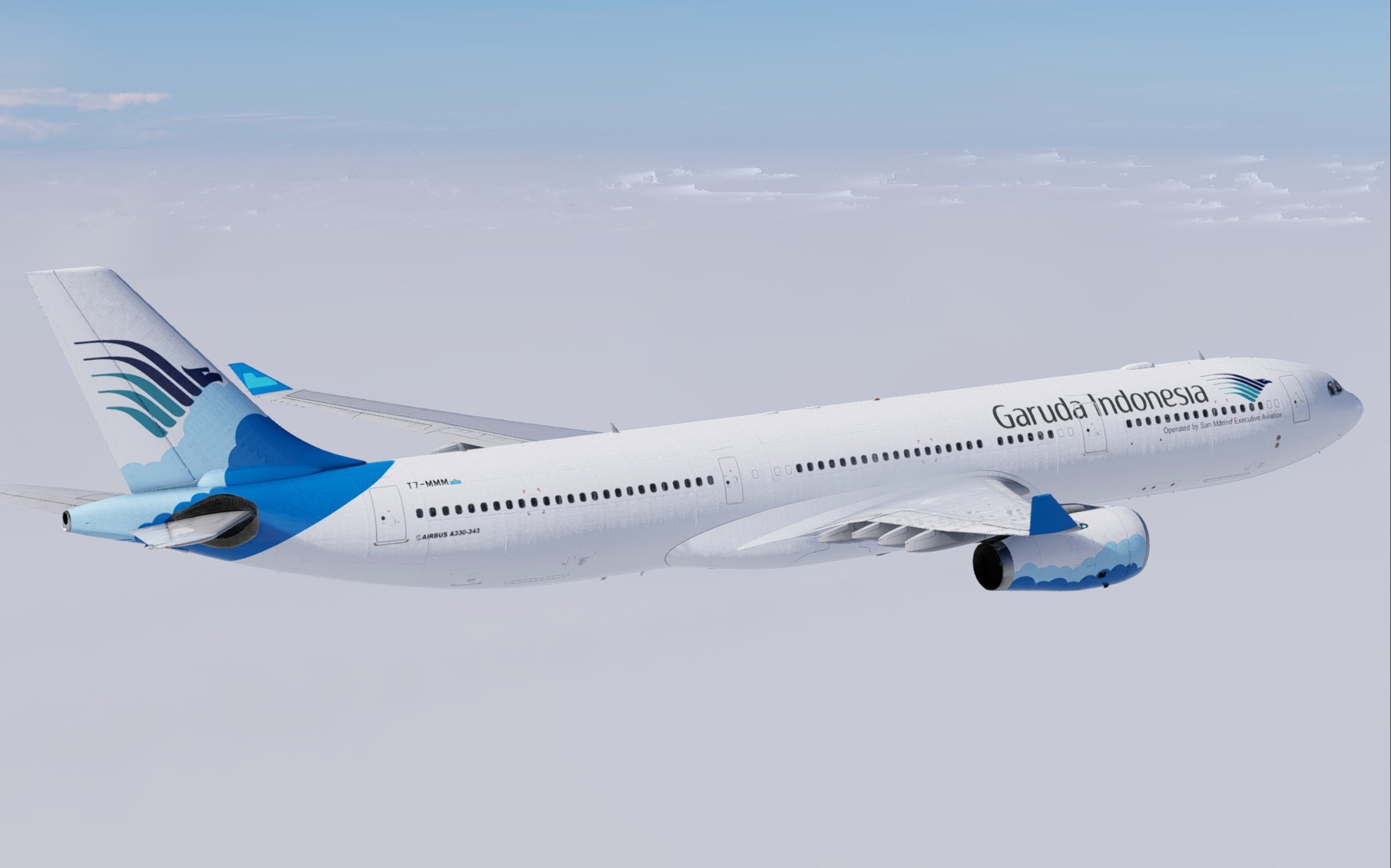 Garuda Indonesia 2026 Hajj Wet-lease Pack | Laminar A330-300 XP12