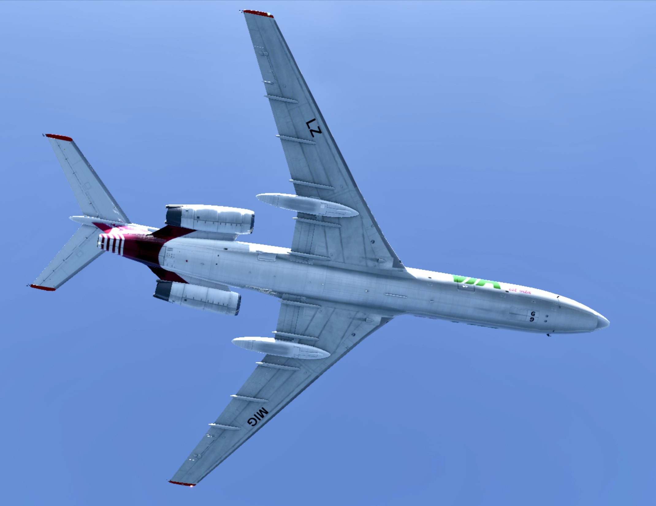 XP12 Tu-154M Felis - community continuation - Air Via LZ-MIG