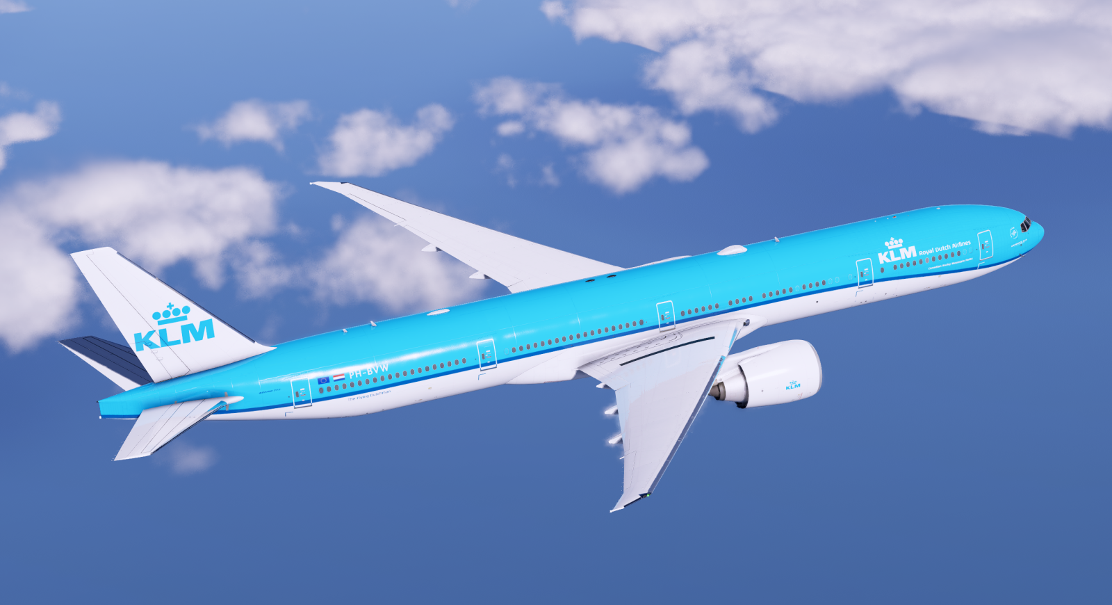 KLM Livery Pack PH-BVA & PH-BVW 777-300ER - 8K and 4K