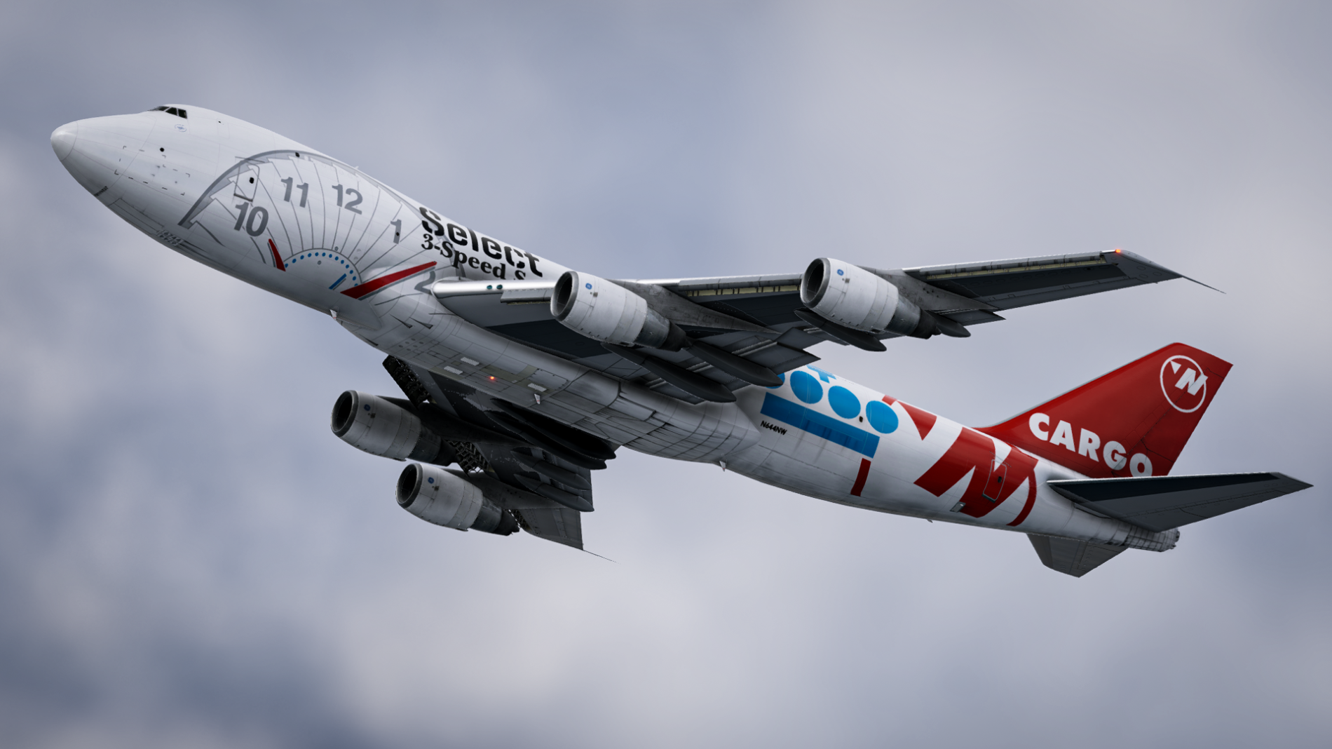 Northwest Cargo - N644NW - Select 3-Speed Service (for 747-200F