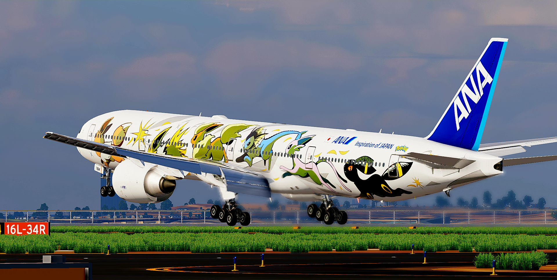 All Nippon Airways Eevee Jet NH (JA784A) For Flight Factor B777