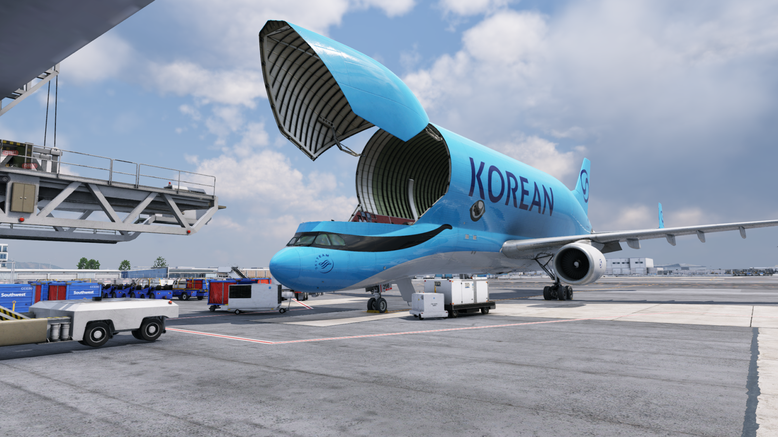 Inibuild Airbus Beluga Korean Air Cargo HL8256 fictional Other