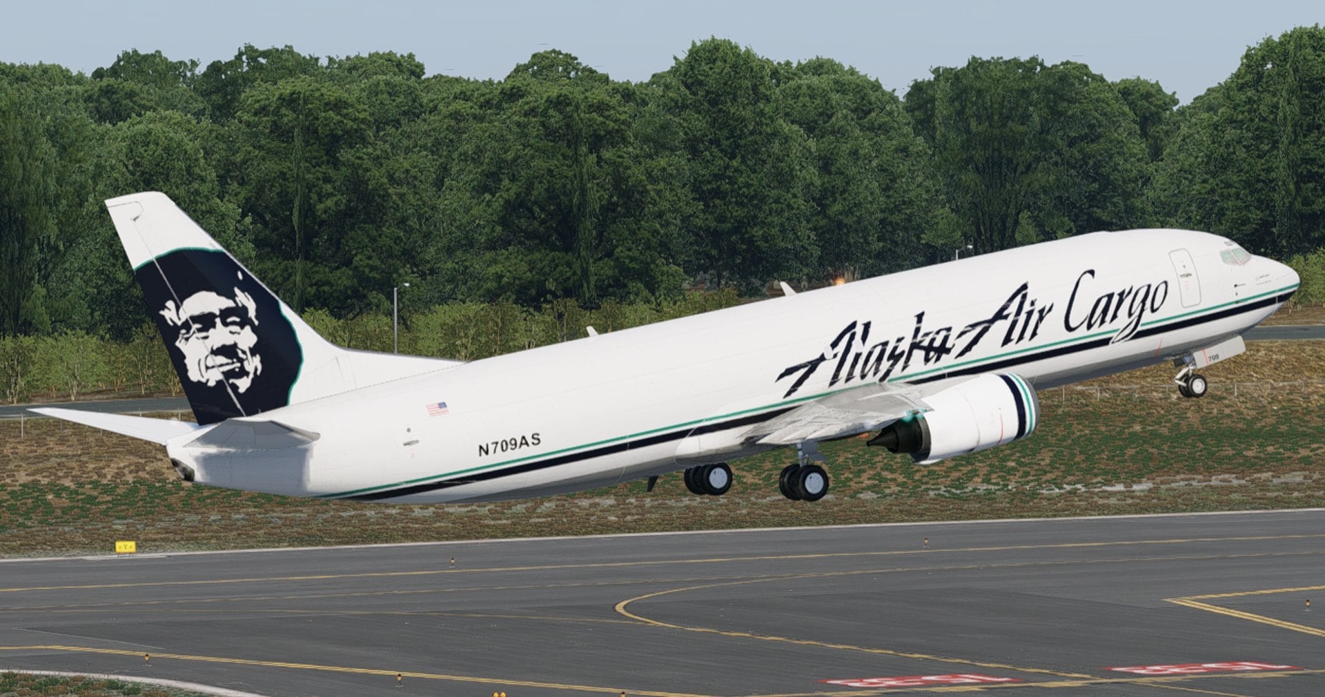 Alaska Airlines Boeing 737-400 pack for FlightCourse 737-400
