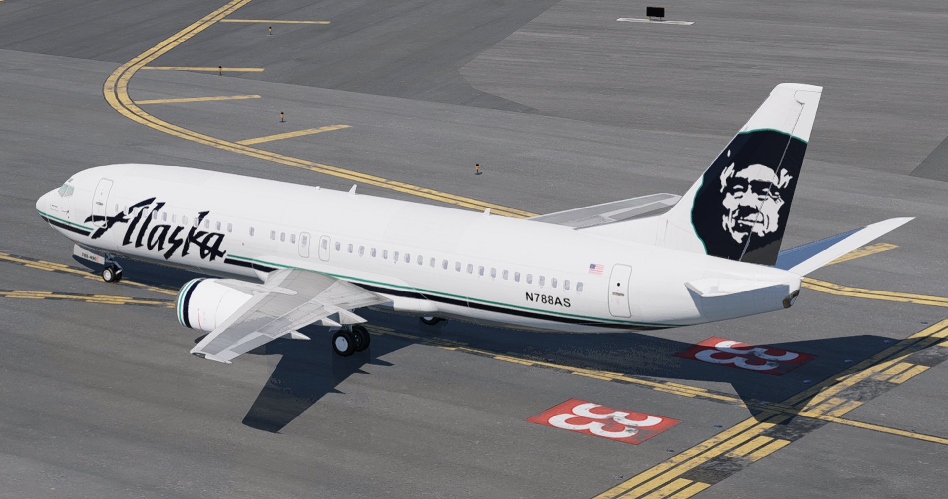 Alaska Airlines Boeing 737-400 pack for FlightCourse 737-400
