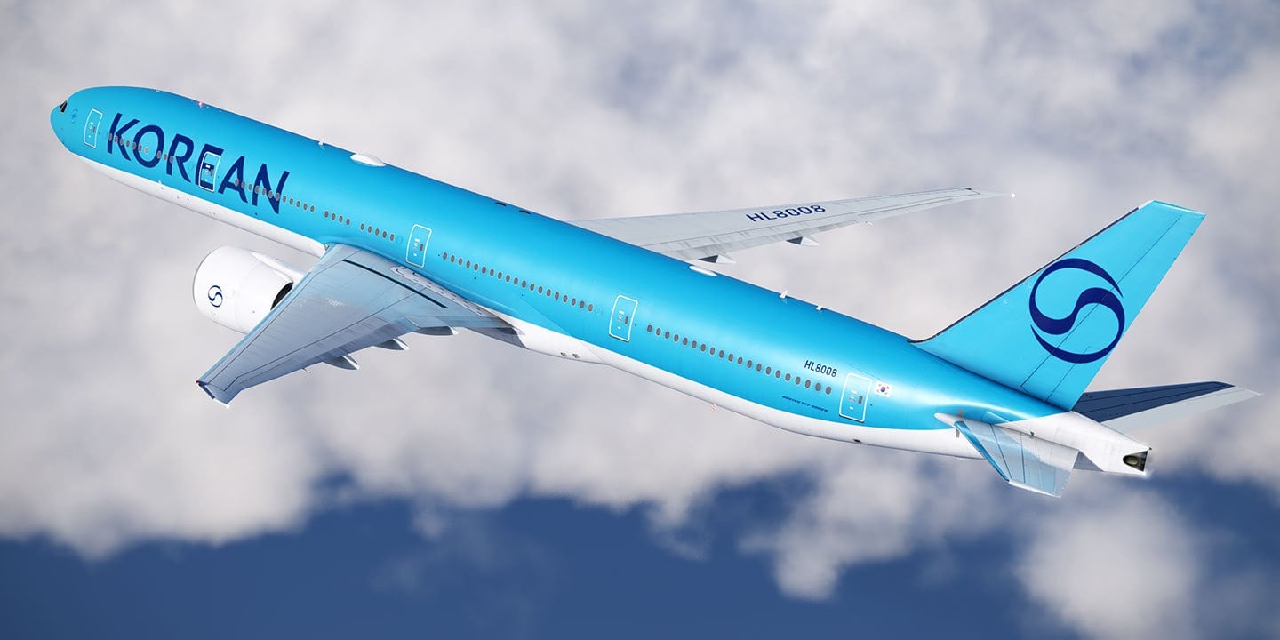 FlightFactor 777-300ERv2 Korean Air new colours (HL8008) - UHD 8K