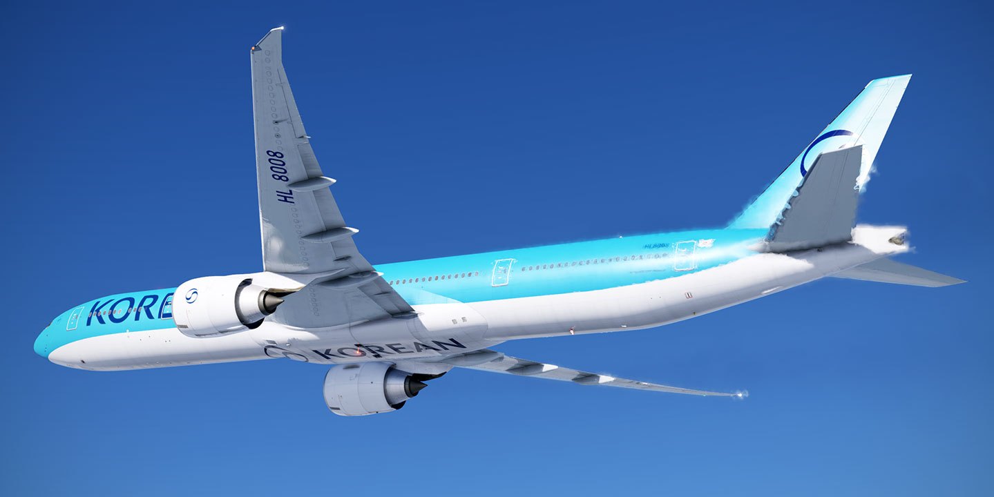 FlightFactor 777-300ERv2 Korean Air new colours (HL8008) - UHD 8K