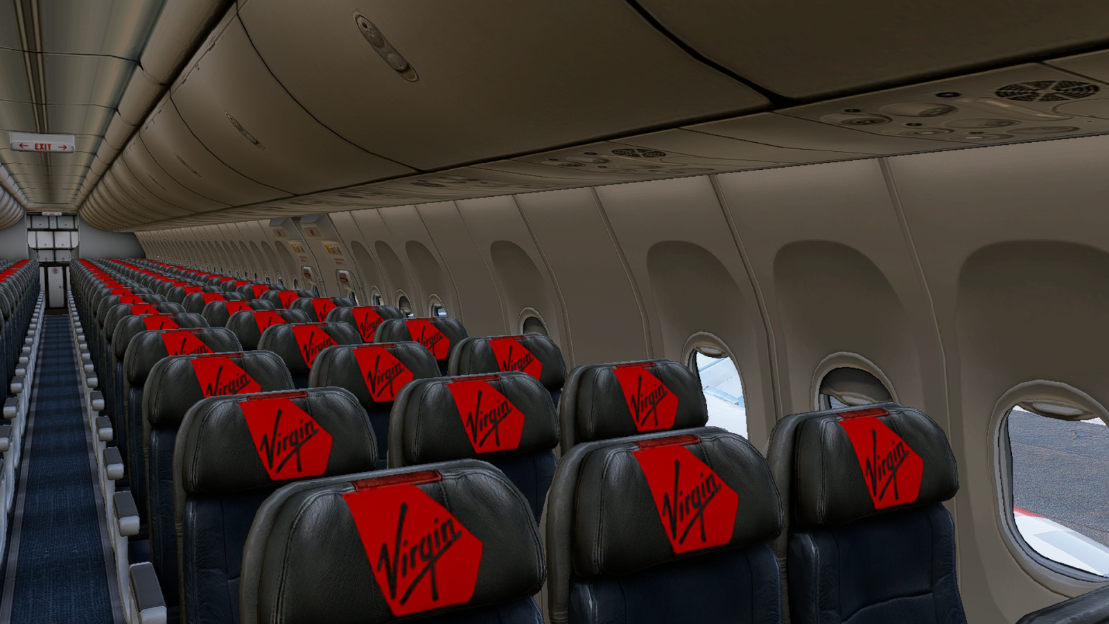 Virgin Australia Boeing 737 MAX 8 Zibo X-Plane Livery with Cabin