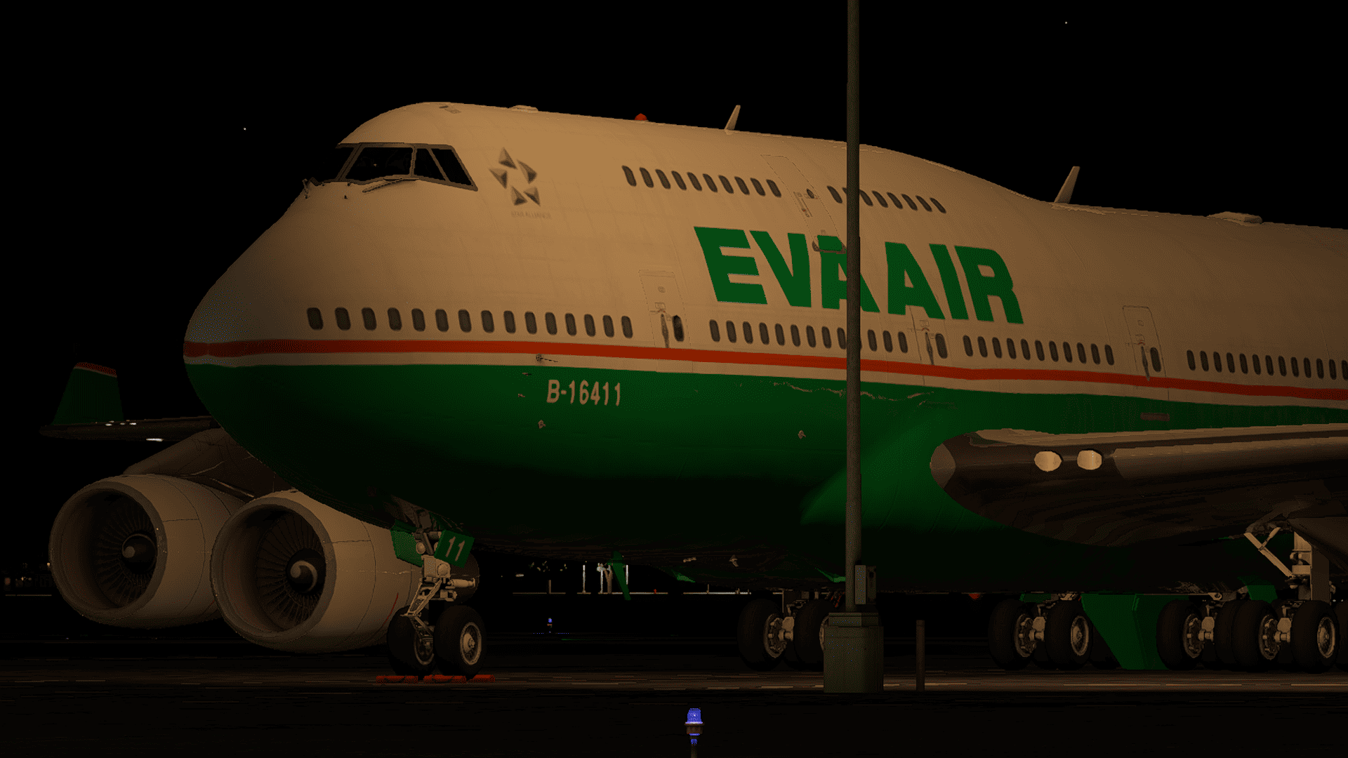EVA AIR B747-400 (2001) B-16411 Sparkly/Default (JR) 747-400