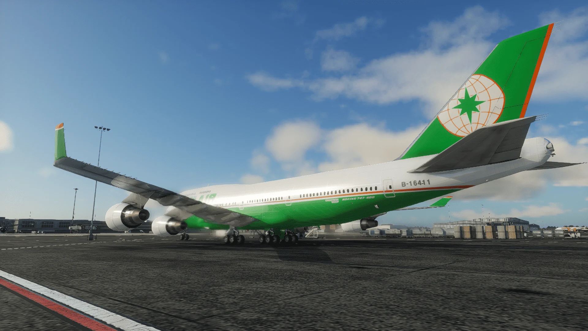 EVA AIR B747-400 (2001) B-16411 Sparkly/Default (JR) 747-400