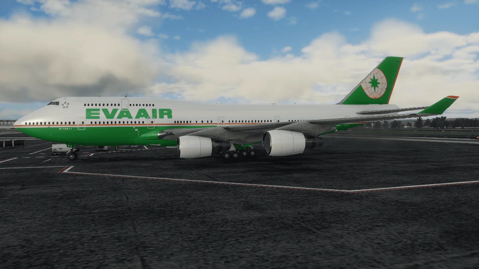 EVA AIR B747-400 (2001) B-16411 Sparkly/Default (JR) 747-400