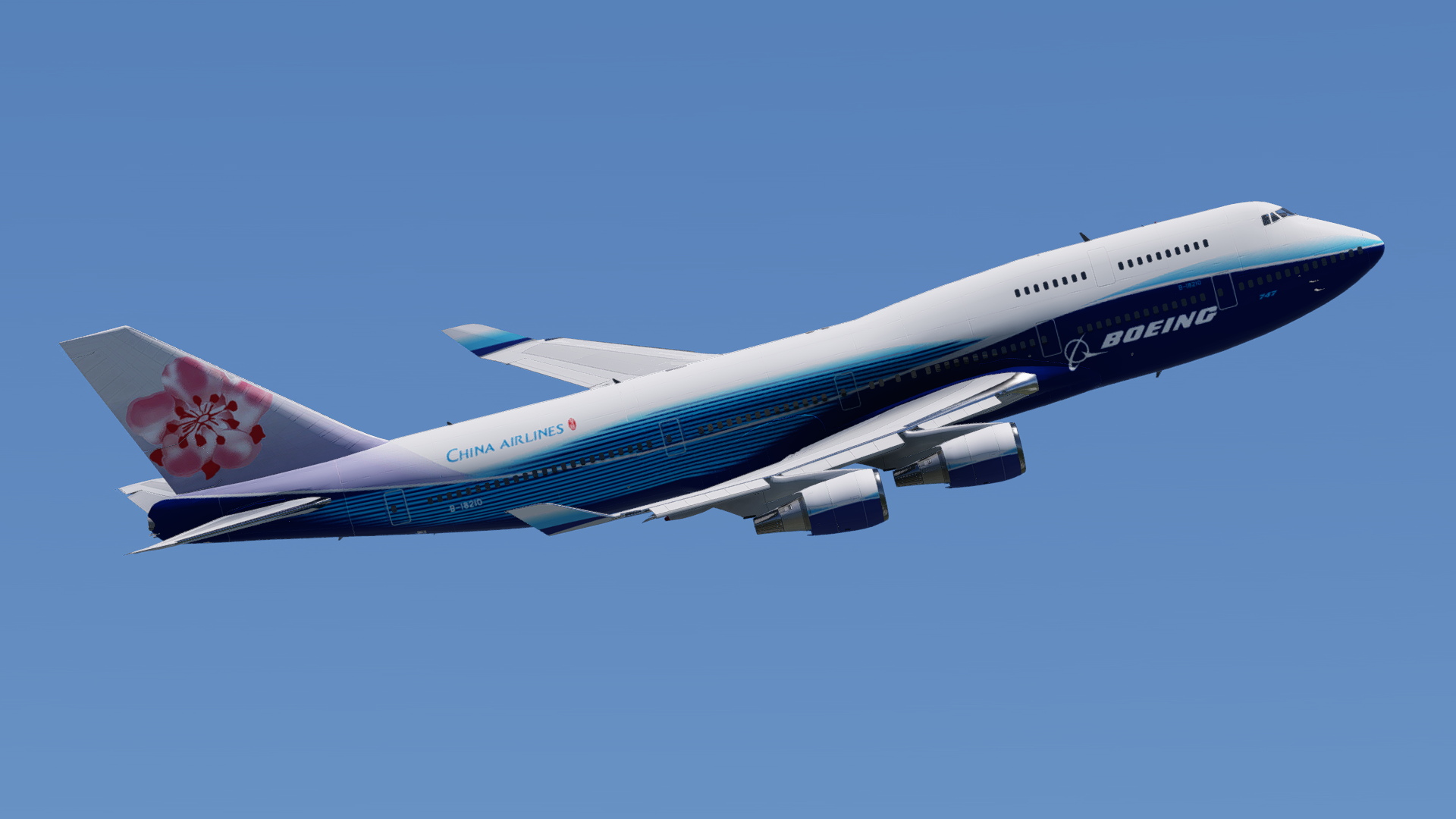 China Airlines B747-400 B-18210 