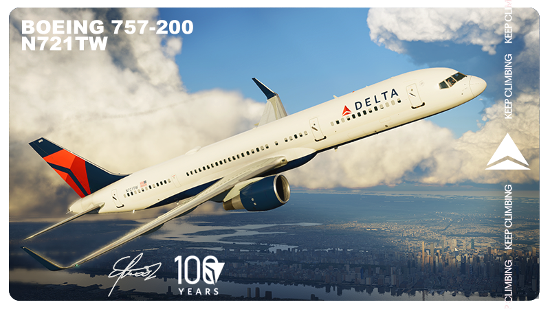 Delta Air Lines 757-231 N721TW Livery - FlightFactor - X-Plane.Org