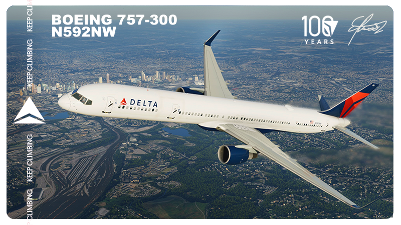 Delta Air Lines 757-351 N592NW Livery - FlightFactor - X-Plane.Org