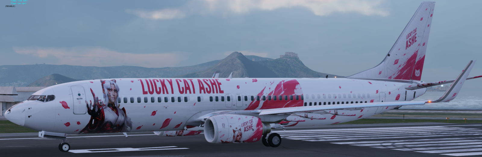 Lucky Cat Ashe – Sakura Edition | Zibo 737-800 - Zibo 737 - X
