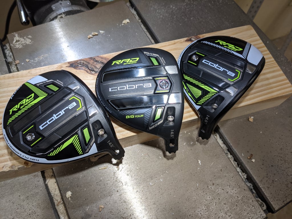 Cobra RadSpeed fairway woods (RadSpeed, RadSpeed Draw, RadSpeed