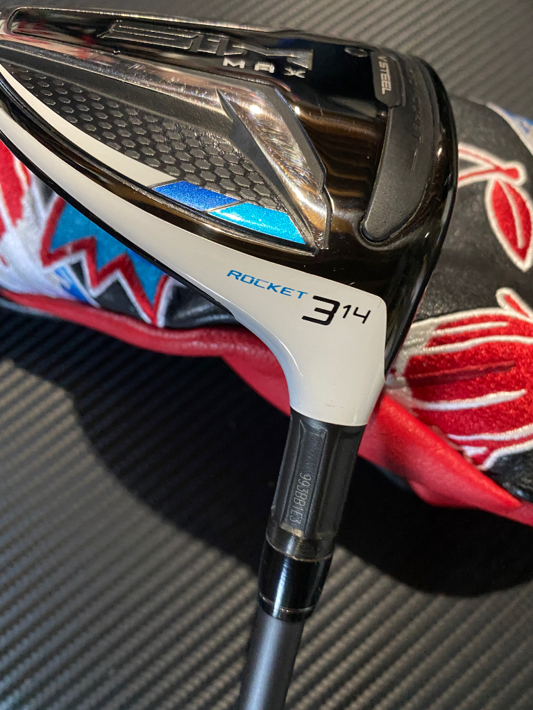 Tour Issue Taylormade Sim Max Rocket 3-wood w/ Aldila Tour Blue X