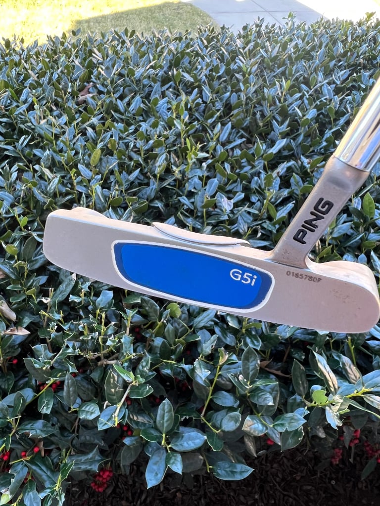 Ping G5i Zing Putter, as if it came out of a Time Machine. - For