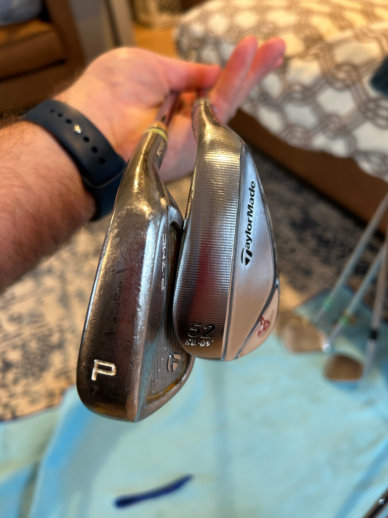 Taylormade Raw irons X100s. Taylormade wedge set. Gfore shoes new size ...