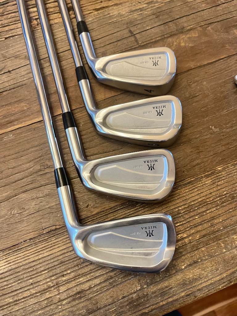 Miura CB-301 Forged Iron set 4-PW 1.5* Up Stiff Flex Nippon Modus
