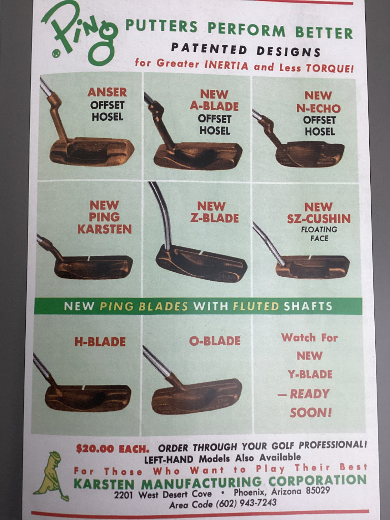 Ping A-Blade (85029 zip) info? - Hickory, Persimmon and Classic
