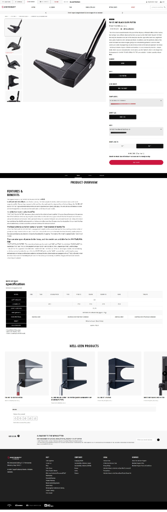 Odyssey white hot black series putters? - Japanese and Non-US