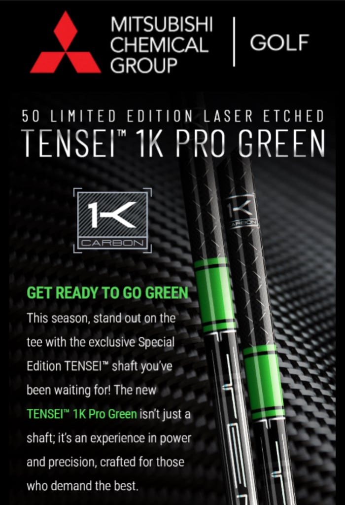 Mitsubishi Tensei 1K Green - Tour and Pre-Release Equipment - GolfWRX