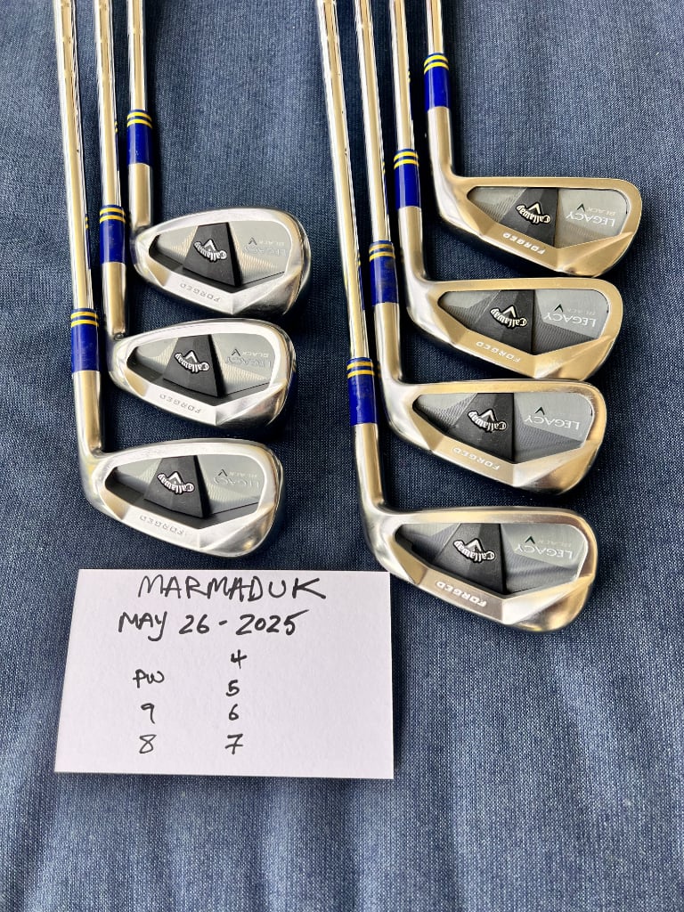 Trouvé] Série de fers CALLAWAY Legacy Black 3-PW