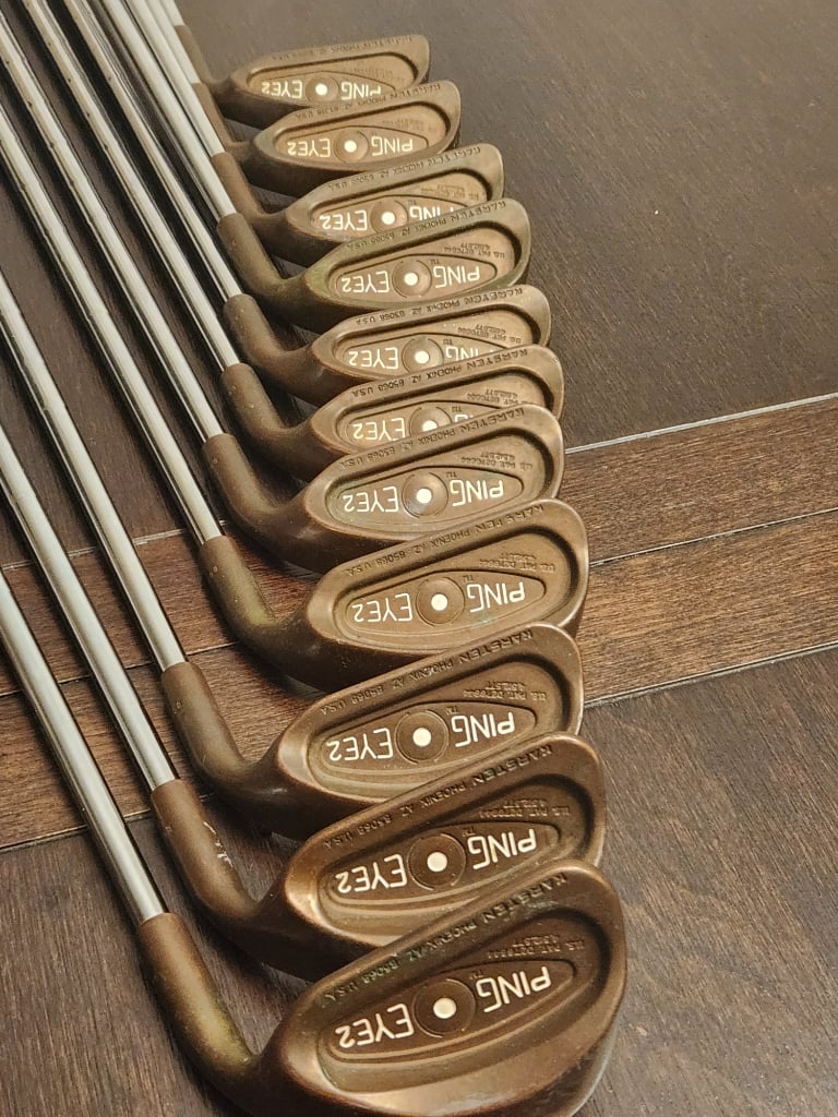 PING EYE2 【 BeCu 】L Rare set of ping eye 2 copper becu white dot set 2-Lob. Ping