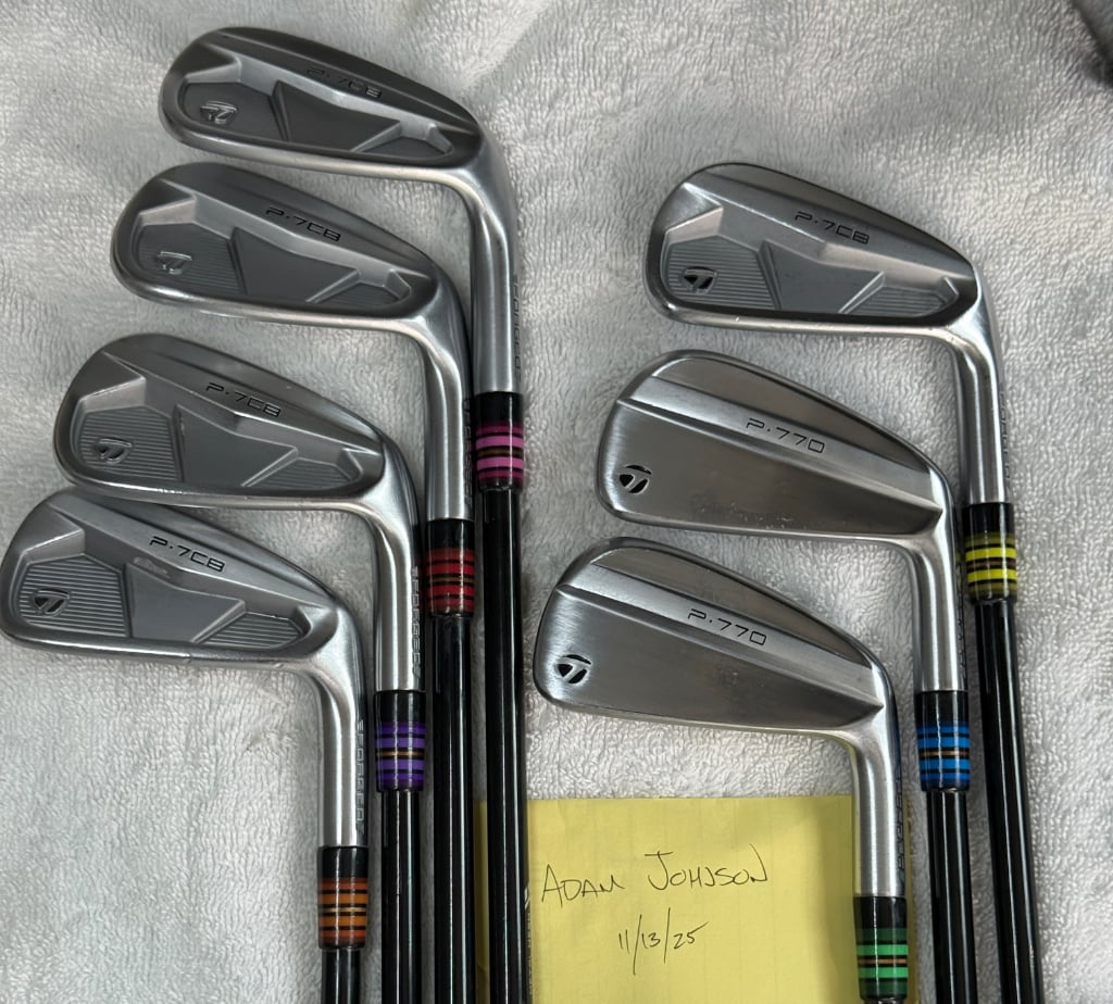 Taylormade P7CB & P770 Combo Set with MMT 105s, BBF&Co | Graphite