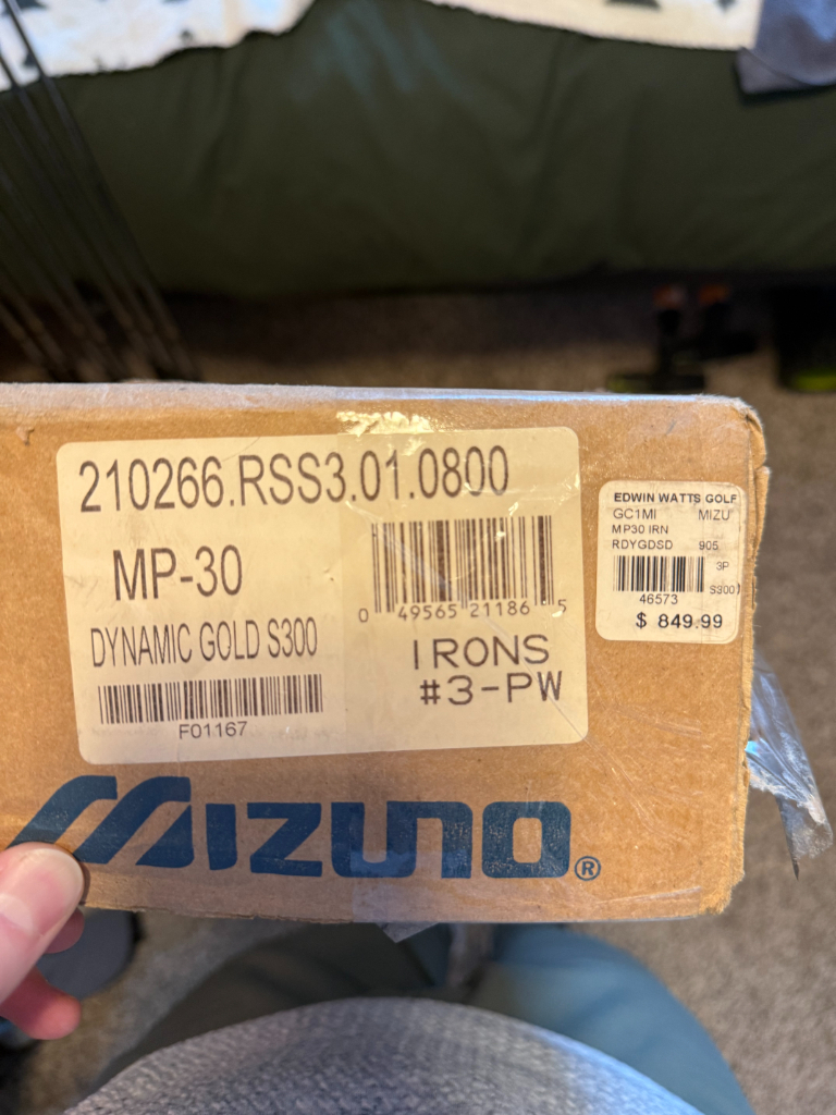 🔥RARE OLD-STOCK Mizuno MP30 4-PW S300's, TSR3 8.0 Kai'li 60X