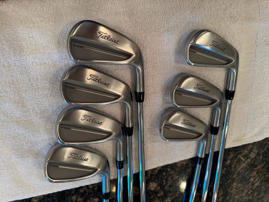 FS: SOLD (new 2026) Titleist T100 Irons, 4-P, Modus 120 X-Stiff, +