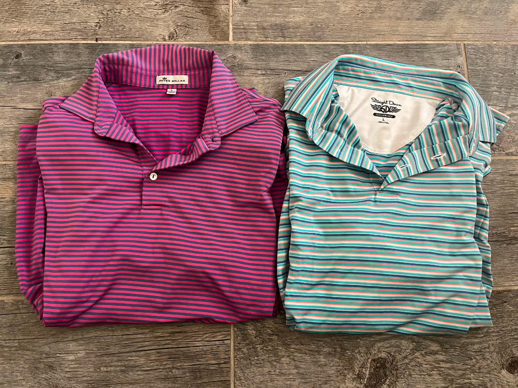 Breezy Golf Waste Management Tees NEW, Peter Millar, Straight Down ...