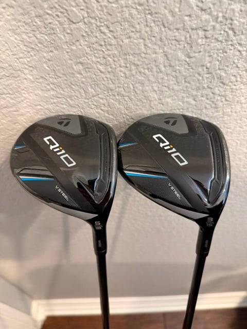 TaylorMade 3W (15°) and 5W (18°) both w/ Ventus Blue TR 6S shaft