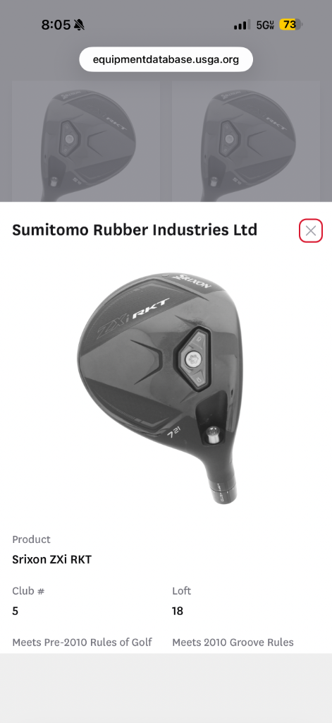 New Srixon ZXi RKT LS driver - 2026 Travelers - Tour and Pre