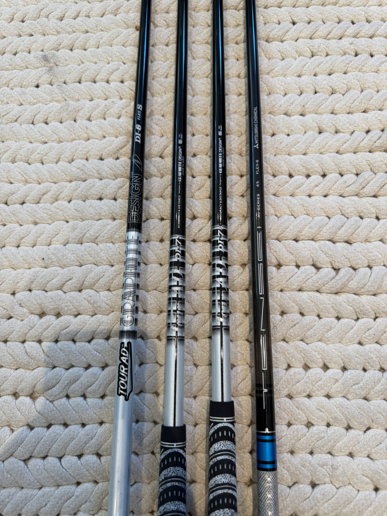 Titleist TS2 10.5, 16.5, and 21 degree heads, Matching black AD-DI