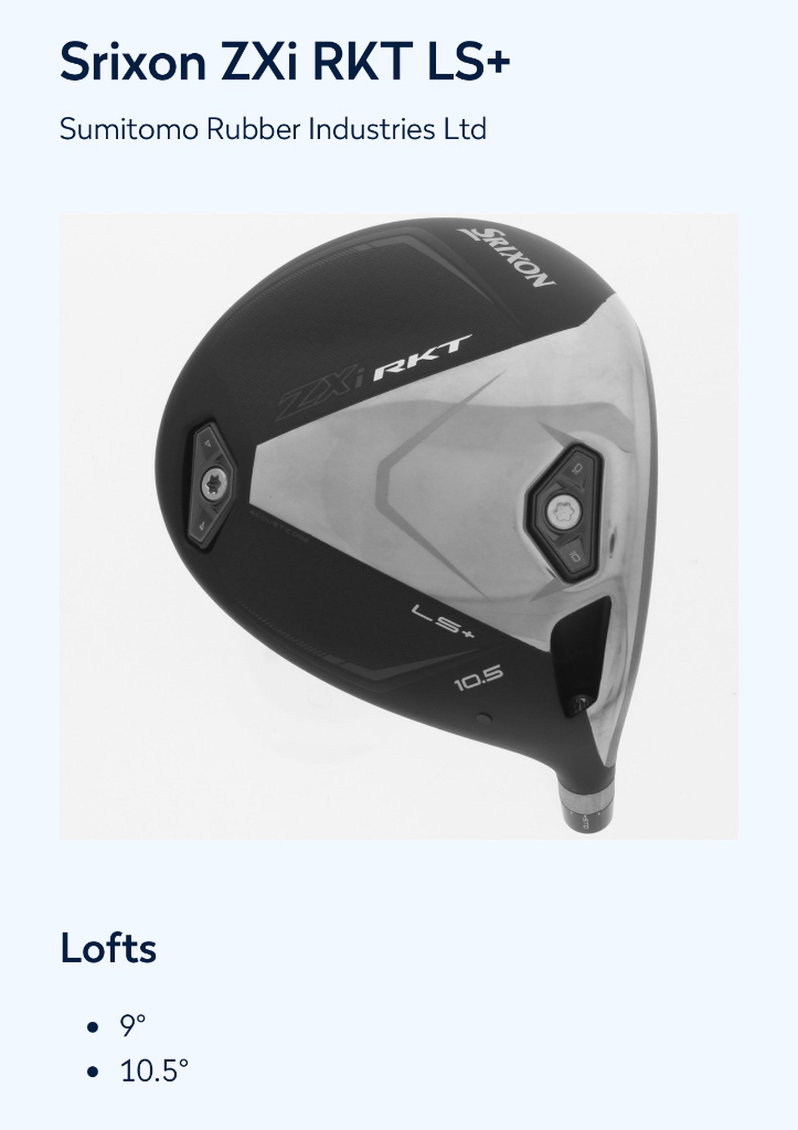 Srixon ZXi RKT - Tour and Pre-Release Equipment - GolfWRX