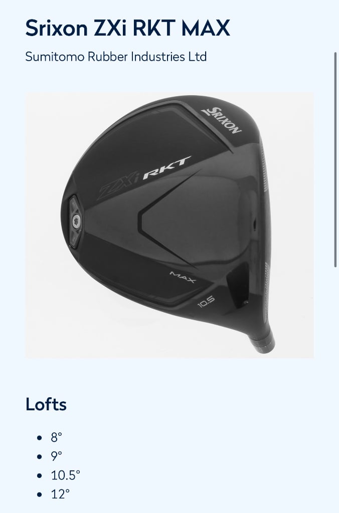 リクエスト Srixon ZXi RKT - Tour and Pre-Release Equipment - GolfWRX