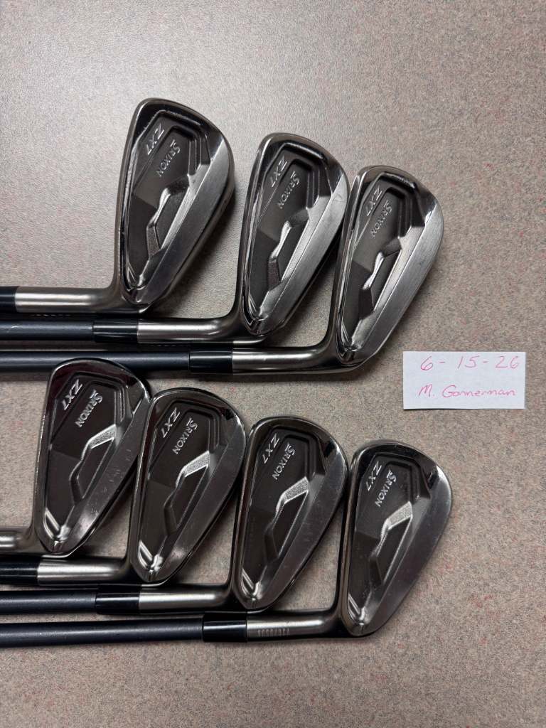 Srixon Black Nickel ZX7 MKII Black Modus shafts and TaylorMade