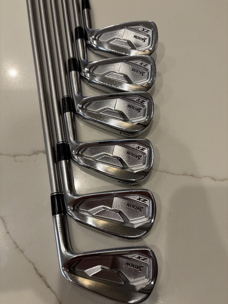 Srixon ZX7 MKII 4-9, Elyte Driver Head 9*, Fujikura MC Putter