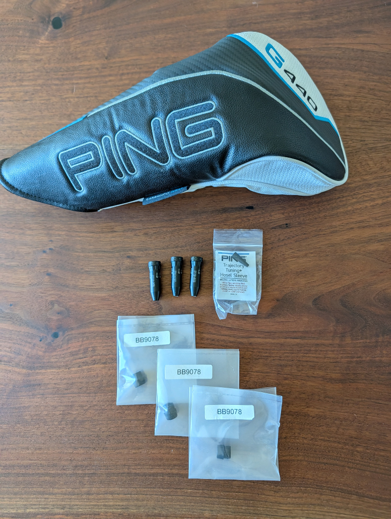 Ping G440 Max 9° head w/ 3 shaft adaptor sleeves. - Classifieds
