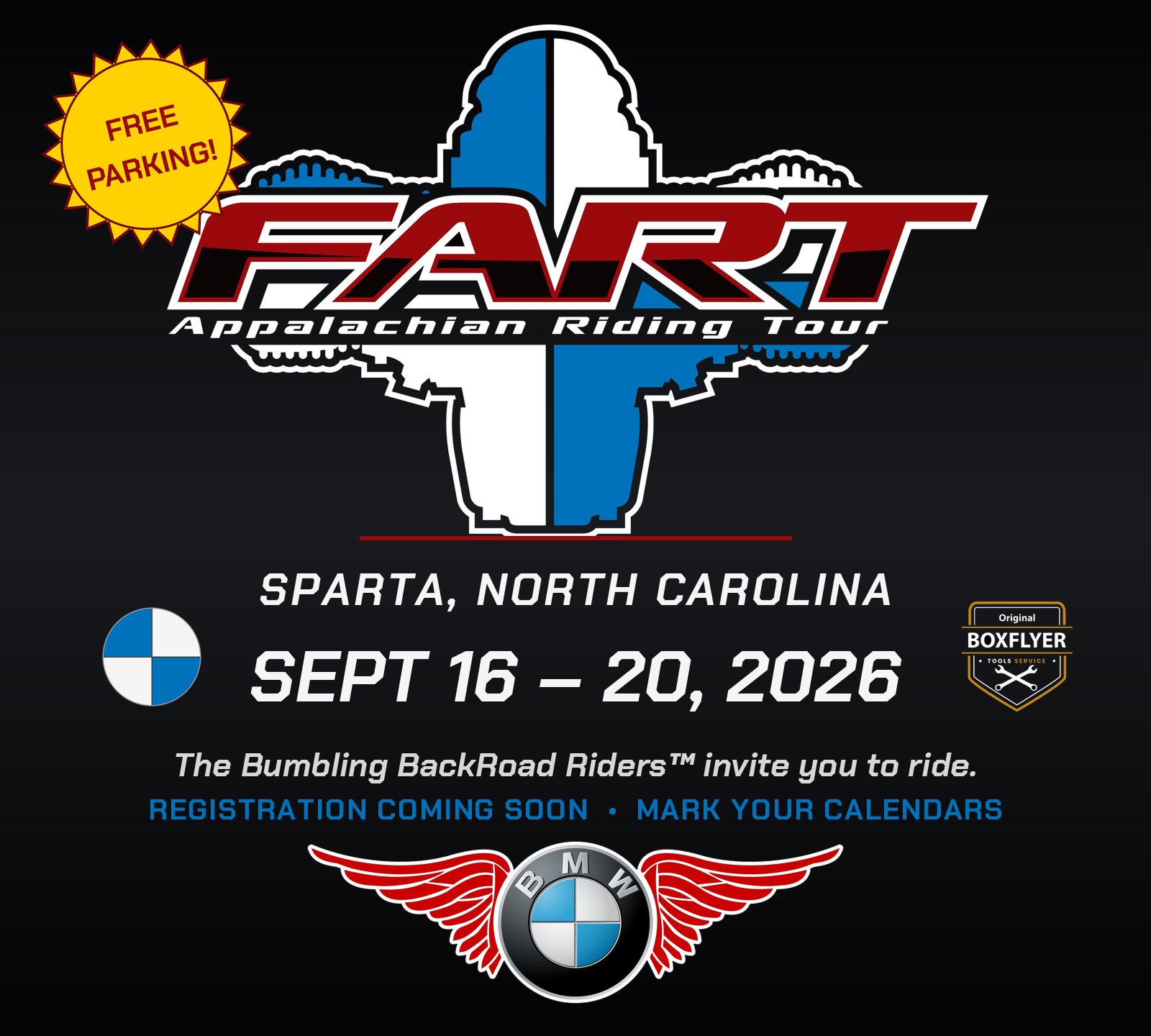 FART - Location TBA at START